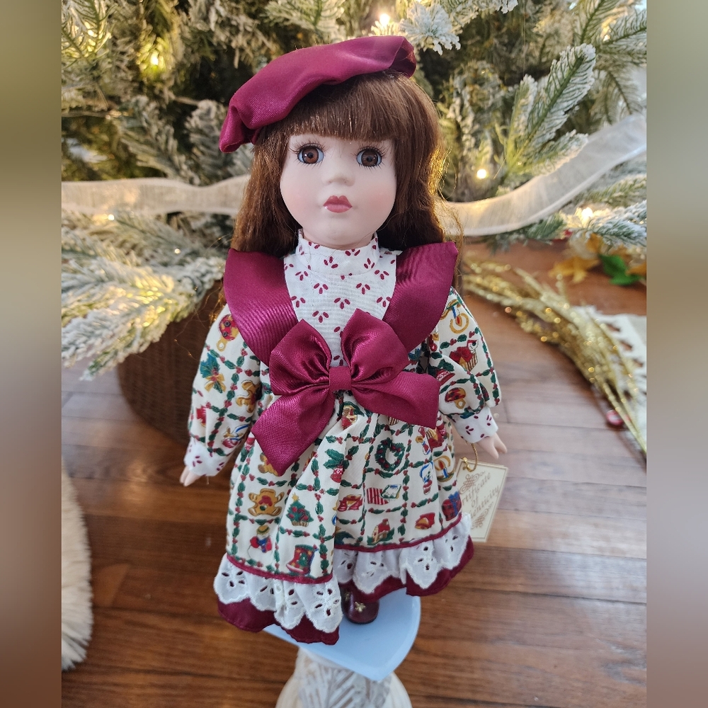 Soft Expressions Porcelain Christmas Doll